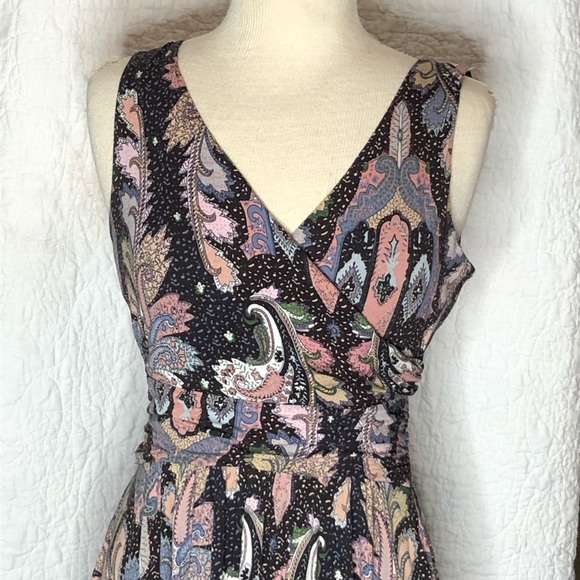 Anthropologie Maeve Leslie Midi Dress Paisley Size Small Sleeveless - Picture 9 of 16